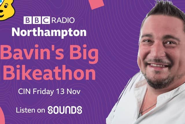 BBC Radio Northampton presenter Wayne Bavin will be cycling 100 miles in 12 hours on a static bike for Children in Need
