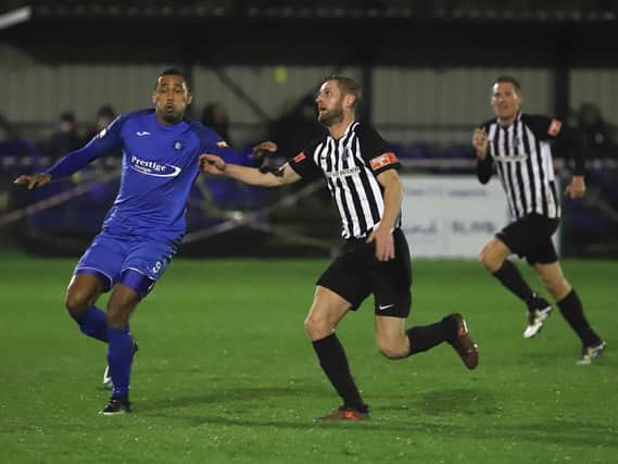 Gary Mulligan has received some high praise from manager Gary Mills for his performances for Corby Town so far this season. Picture by Peter Short