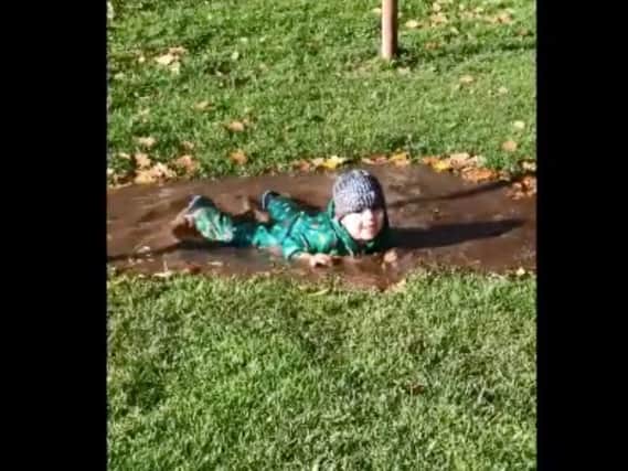 Theo was crowned World Puddle Jumping Champion