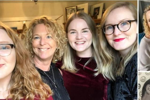 Mary with daughters Aislinn, Grace and Nicole
