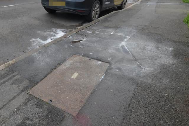 Blood had been washed away at the scene. Photo by Andrew Carpenter