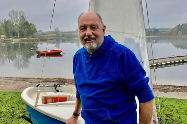 John Linnell has been recognised for his 25 years of volunteering at Cransley Sailing Club
