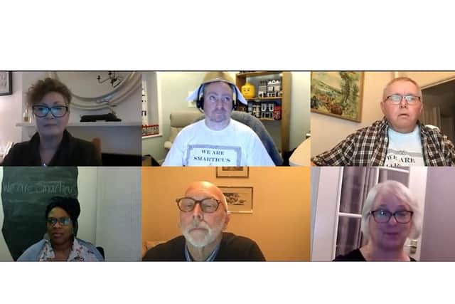Clockwise from the top left, Maria Hopton, John McIntyre, Brian Heathcote, Carole Haynes, Ben Knight and Tracey Goddard
