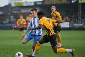 Kettering Town's first meeting with Boston United this season has been postponed. Tuesday's game was called off following a positive Covid-19 test in the Pligrims' squad. Picture by Peter Short