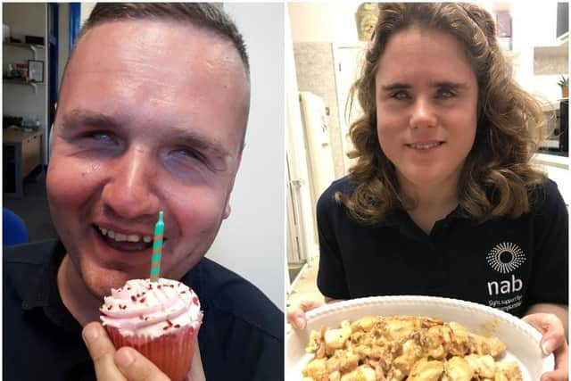 Two Northamptonshire Association for the Blind (NAB) volunteers who will be busy next year
