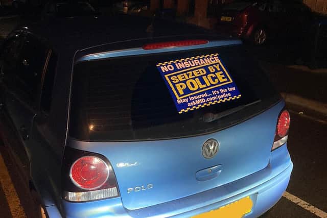 Someone missed their dinner after this delivery drivers' vehicle was among 71 seized by Police last month