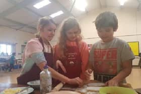 Kids at the half term camp learn how to make a tasty meal. Copyright: CSD