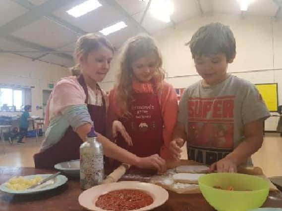 Kids at the half term camp learn how to make a tasty meal. Copyright: CSD