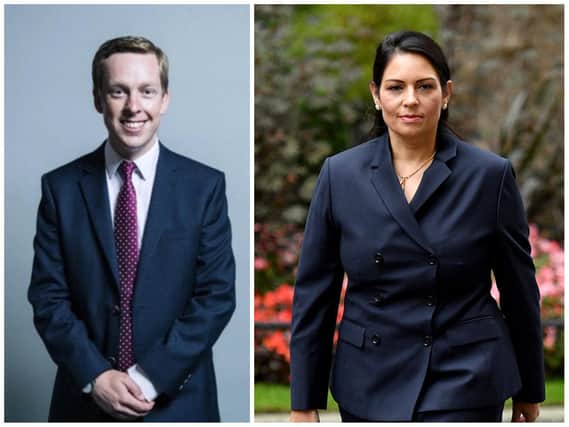 Corby MP Tom Pursglove is backing under-fire Home Secretary Priti Patel