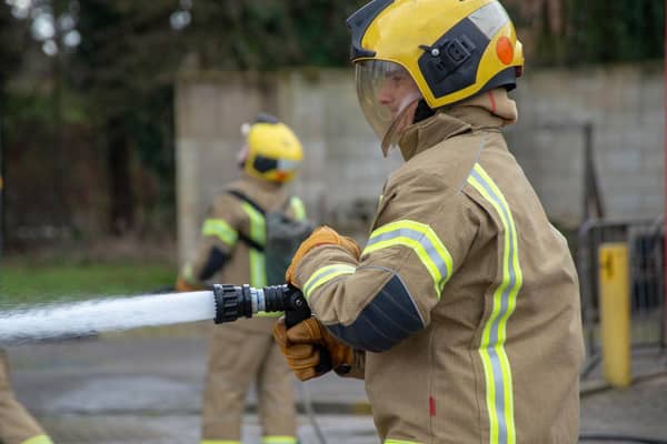 Crews from Mereway and Moulton rushed to last night's fire in Brixworth
