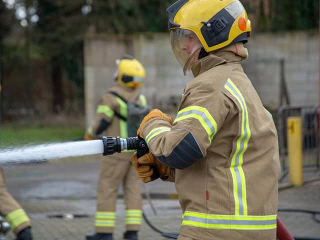 Crews from Mereway and Moulton rushed to last night's fire in Brixworth