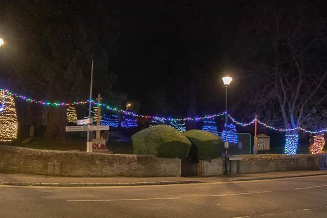 Dave Munday took this of the lights at St Laurence's Church