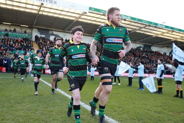 There have been no fans inside Franklin's Gardens since February 29