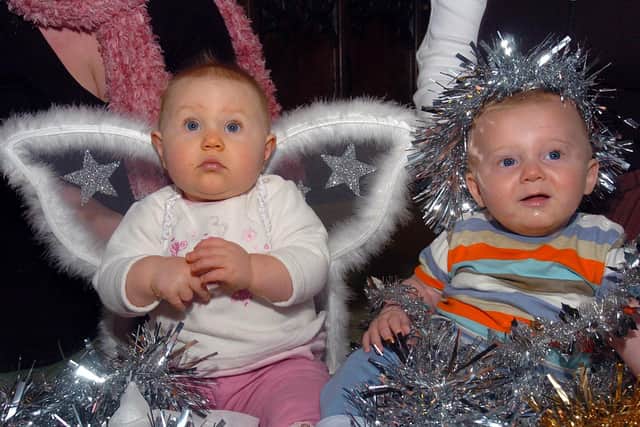 Back in 2006 Higham Ferrers, St Mary's Tiny Tots were preparing for the Angel Festival - Sophia and Edward in their outfits