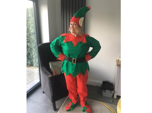 Caroline will be completing a 20-mile lap of Northampton in fancy dress on an electric scooter this Saturday November 28 in memory of her father.