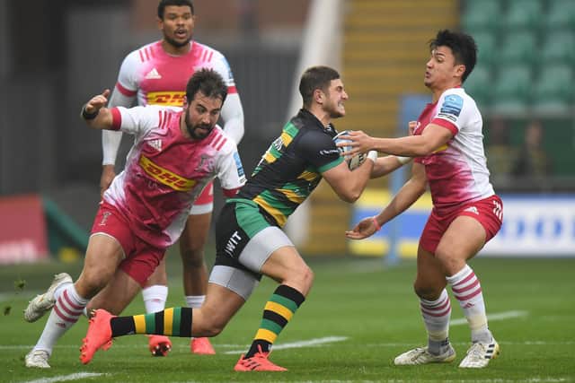 James Grayson was at fly-half for Saints