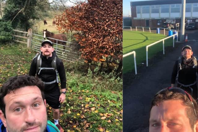 Tom and Connor will be walking 60 miles on Sunday