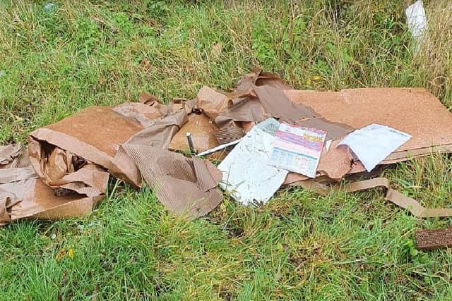 The flytipped waste.