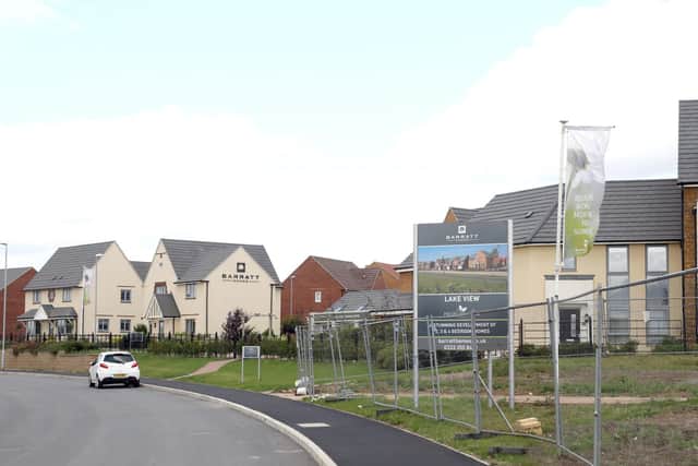 Barratt Homes at Priors Hall estate in Corby