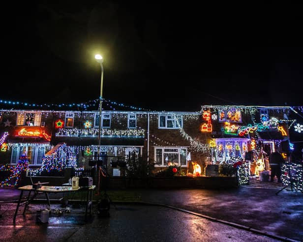 The impressive Christmas lights display in Walgrave. Photo: Kirsty Edmonds.