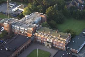 Northamptonshire Police HQ, Wootton Hall, is pictured from the sky by Kirsty Edmonds.