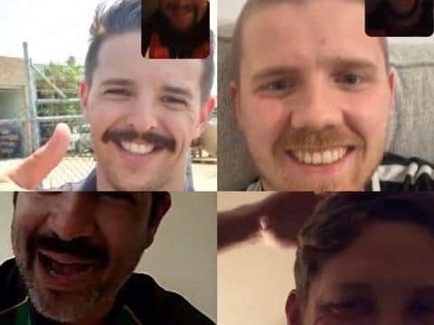 Friends boosted morale with video calls
