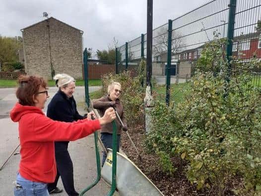 Getting stuck in at Glamis Hall