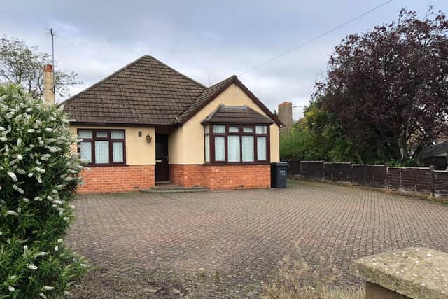Reader's unassuming bungalow in Booth Rise, Northampton