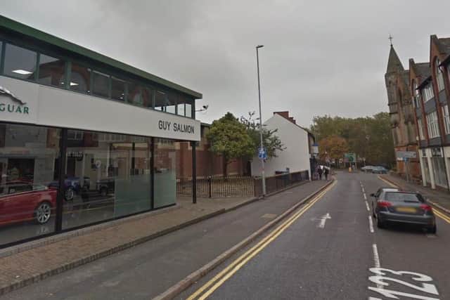 Wednesday's attack happened opposite the Jaguar dealers in Kettering Road
