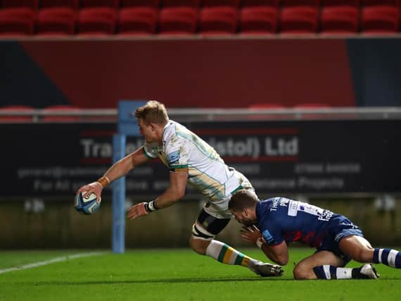 David Ribbans scored the opening try for Saints
