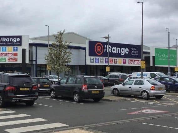 The assault took place at The Range, St James Retail Park