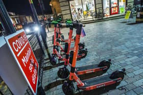 The e-scooters in Northampton.