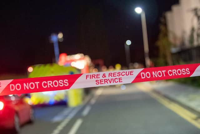 A road traffic collision took place last night on Brixworth Road, Spratton.