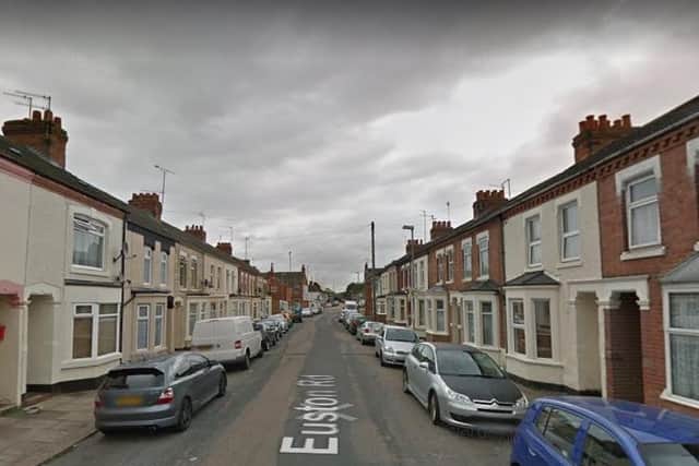 The attack took place in Euston Road, Northampton.