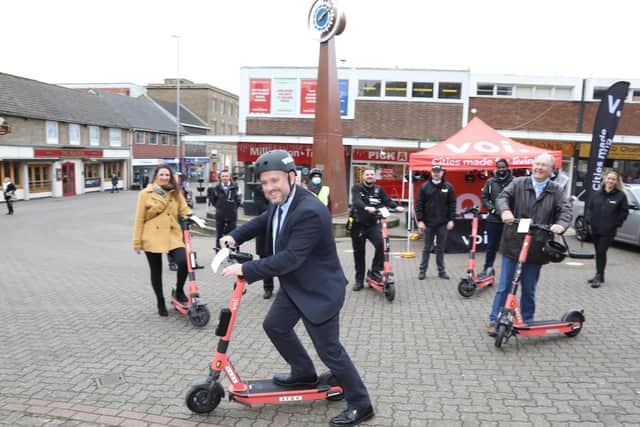 Cabinet member for Highways Cllr Jason Smithers and Leader of Kettering borough council, Cllr Russell Roberts