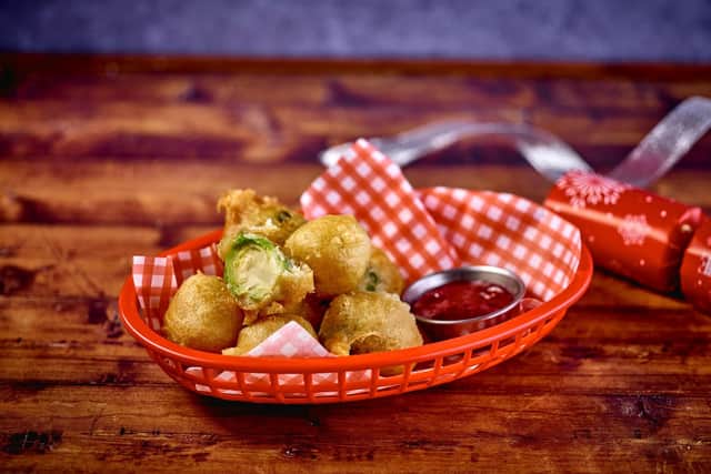 A side dish to divide opinion at the dinner table - battered sprouts!