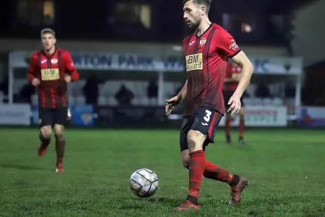 Michael McGrath impressed after switching into a central defensive role early in Kettering Town's 0-0 draw with AFC Telford United