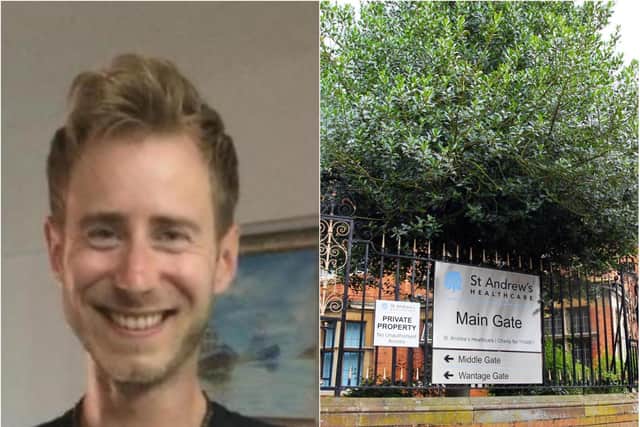Christopher Allbury-Burridge worked at St Andrew's Hospital until 2017.