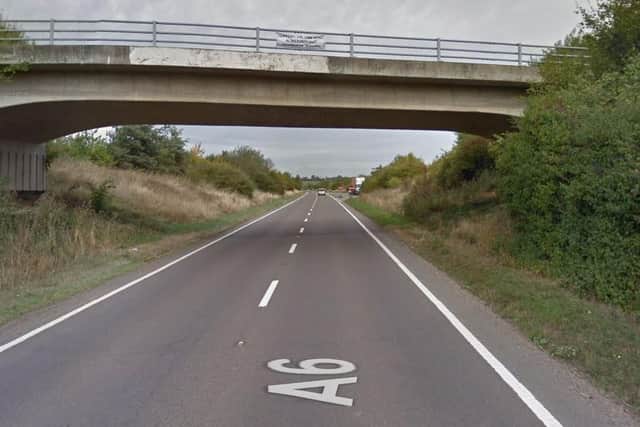 The BMW was clocked at 129mph on this single-carriageway stretch of the A6