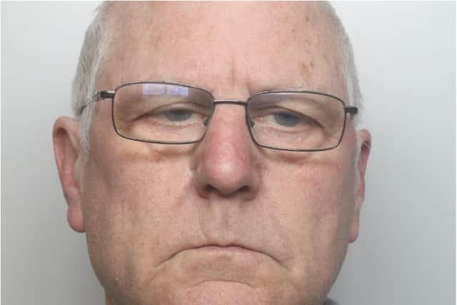 Peter Going, 68, of High Street, West Haddon was sentenced to six years and 10 months for assaulting his former partner multiple times.