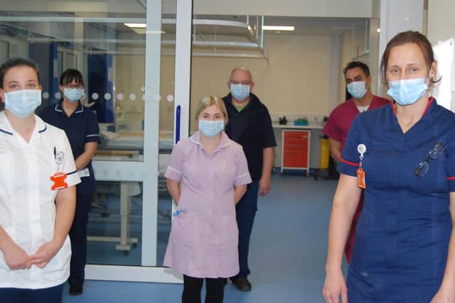 Staff in one of the refurbished areas.