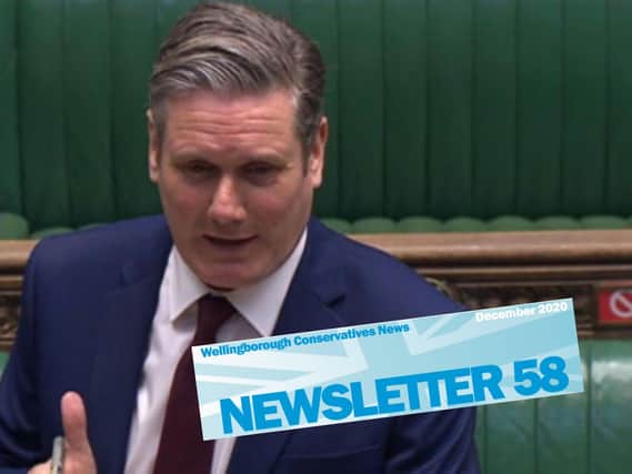 Sir Keir Starmer criticised the Wellingborough Conservatives' newsletter at PMQs