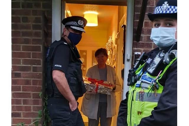 Northamptonshire Police have delivered over 20 Christmas hampers to the county's vulnerable residents in the last week.