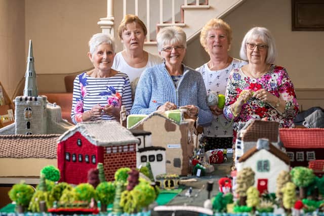 The Thrapston Yarnbomber group Photo by James Linsell-Clark