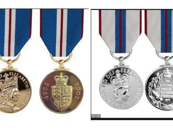 The golden and silver jubilee medals were taken in the burglary