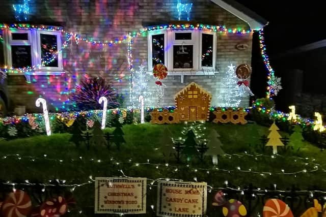 Christmas displays in Rothwell.