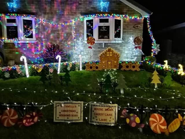 Christmas displays in Rothwell.