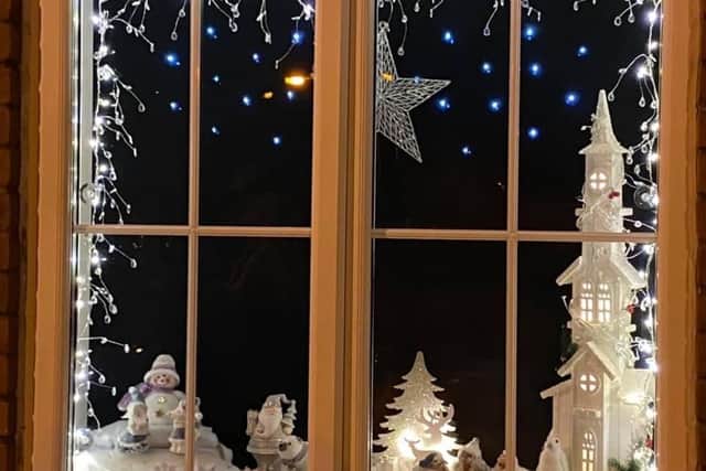 Christmas displays in Rothwell.