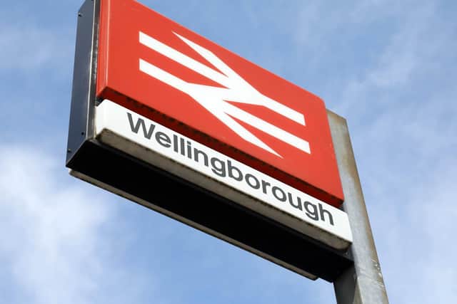 Wellingborough's railway station.