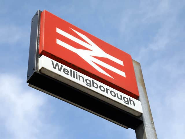 Wellingborough's railway station.